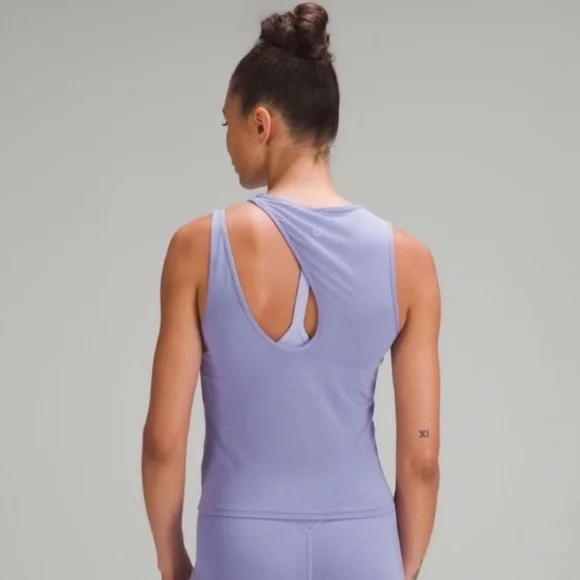 lululemon Cut Out Lavender Tank Top - Picture 4 of 8
